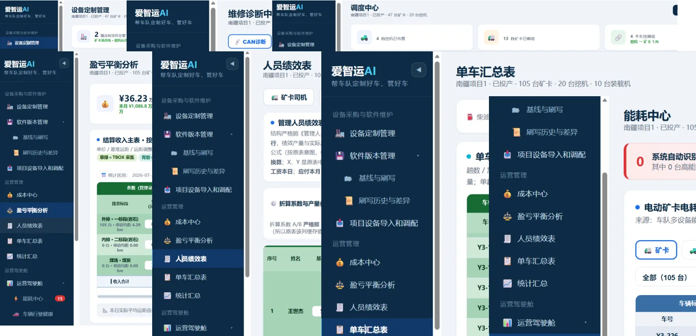 车队智能运营系统界面